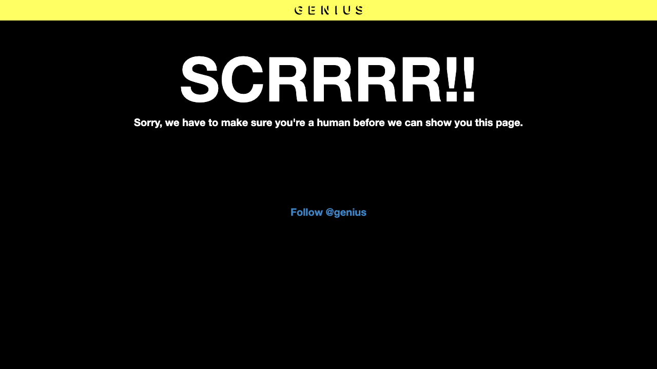 Genius homepage screenshot