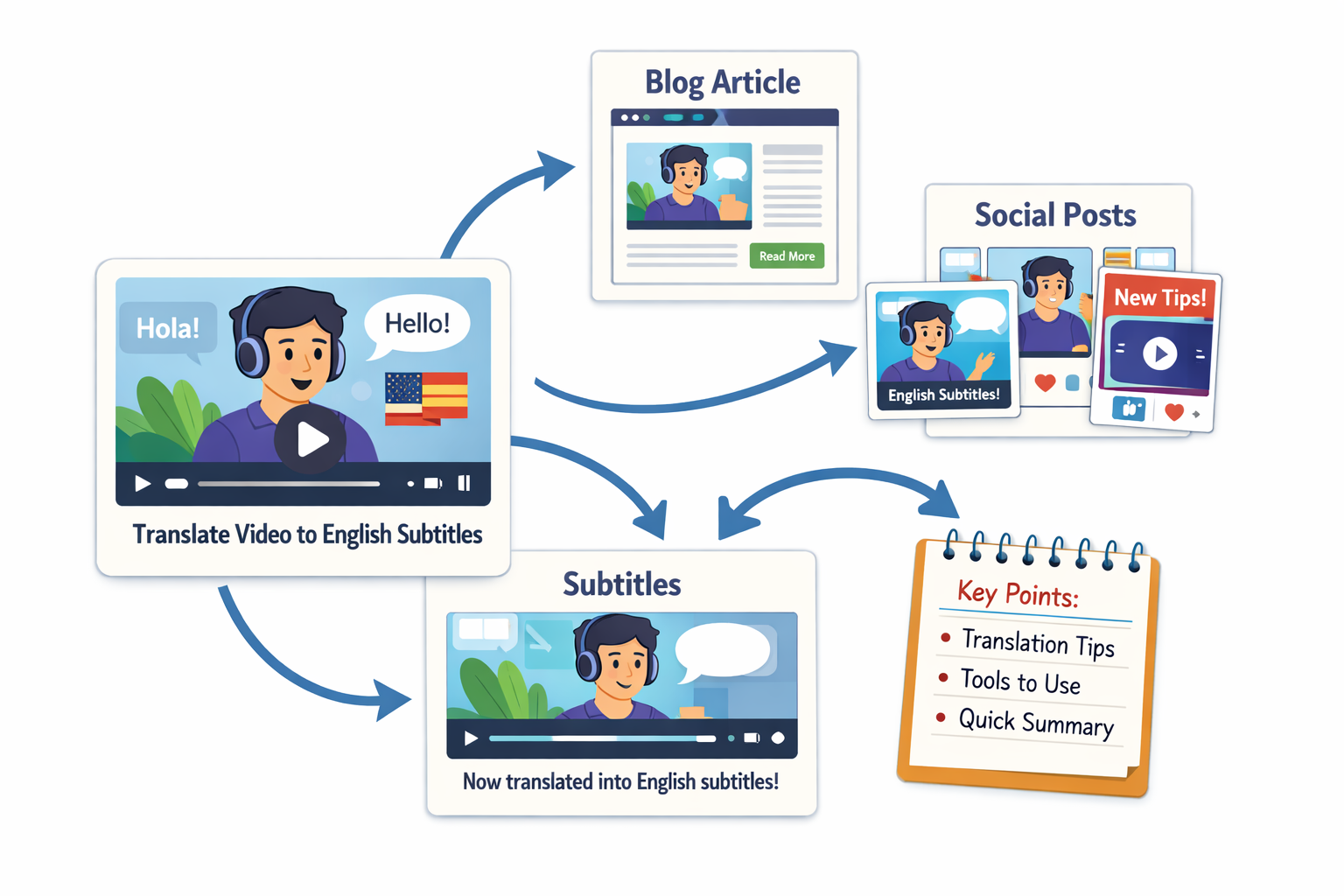 Side-by-side comparison of SRT and VTT subtitle file formats